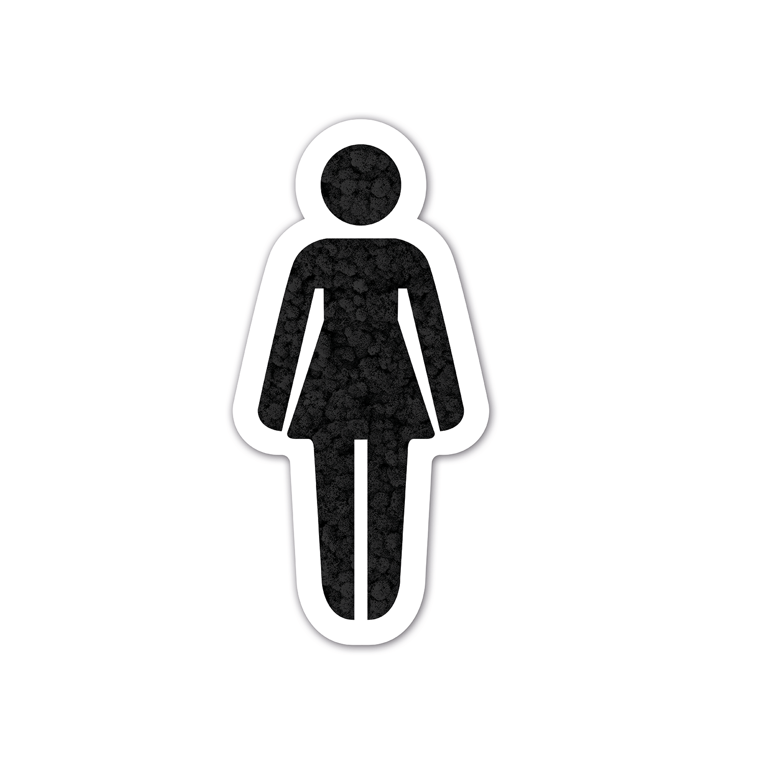 Moos WC-Schild Frau