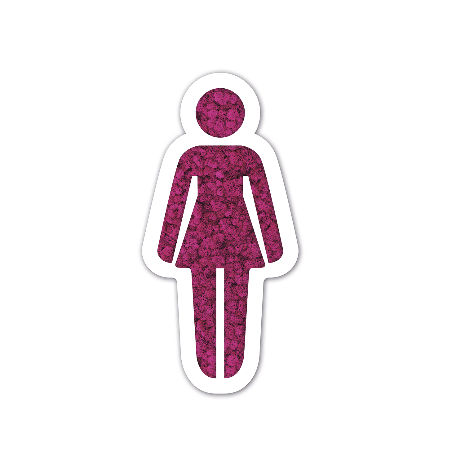 Moos WC-Schild Frau