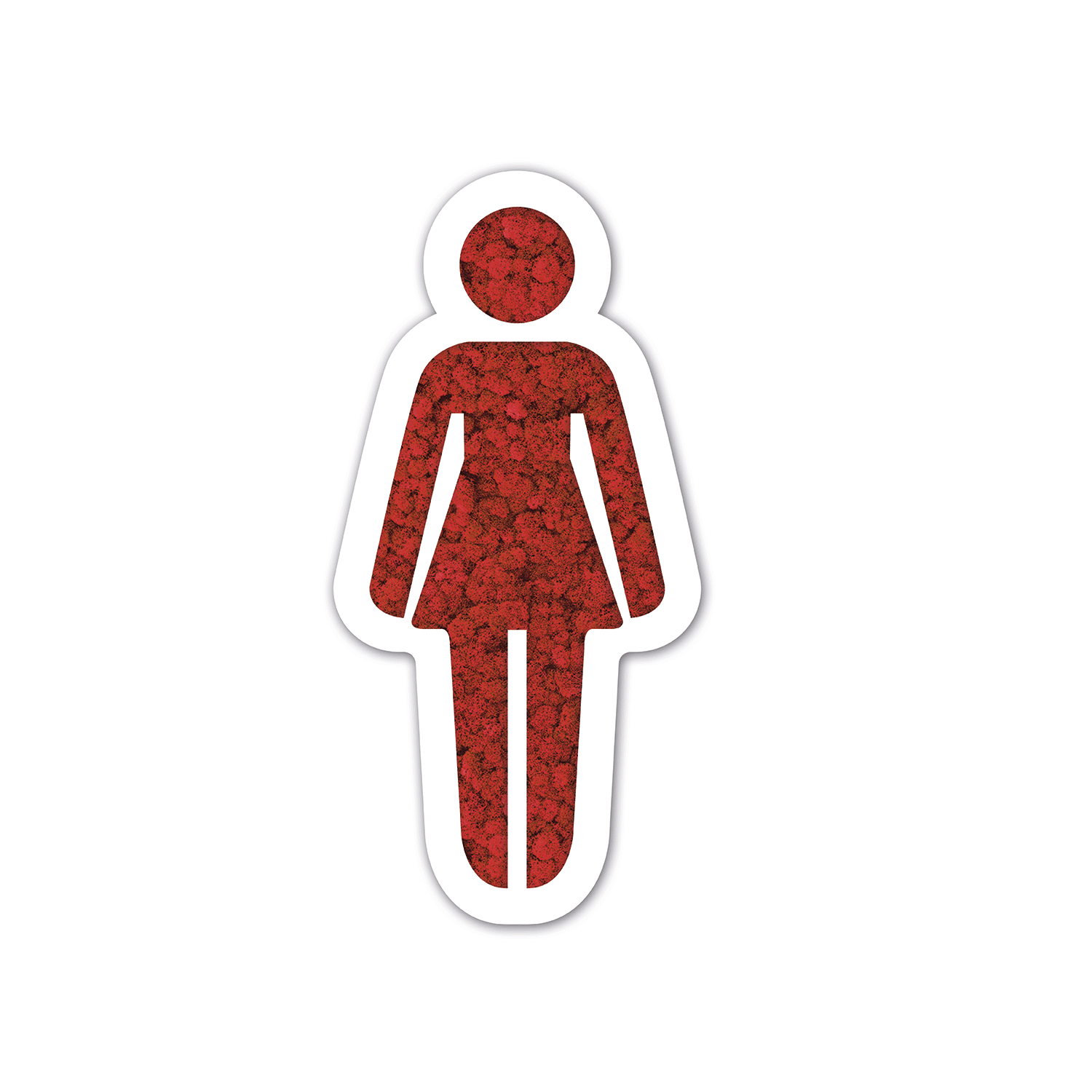 Moos WC-Schild Frau