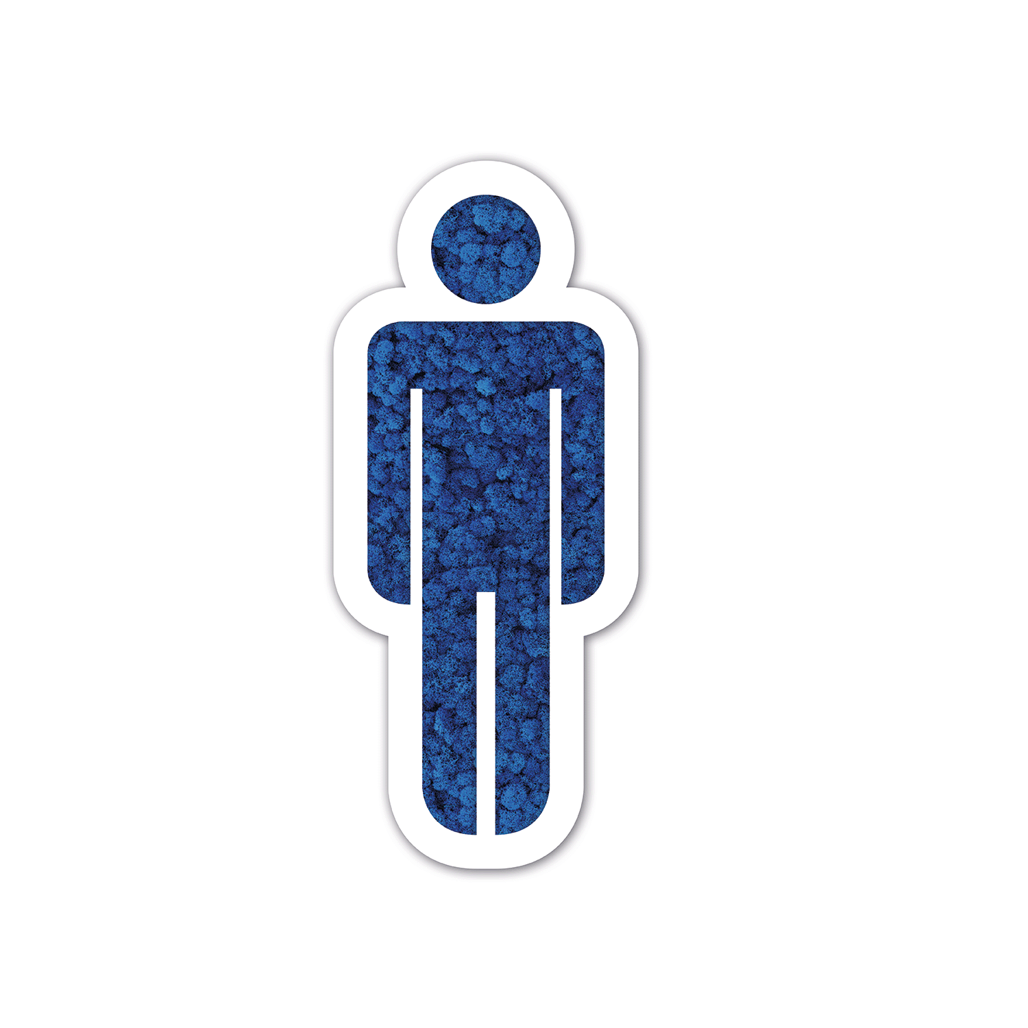 Moos WC-Schild Mann