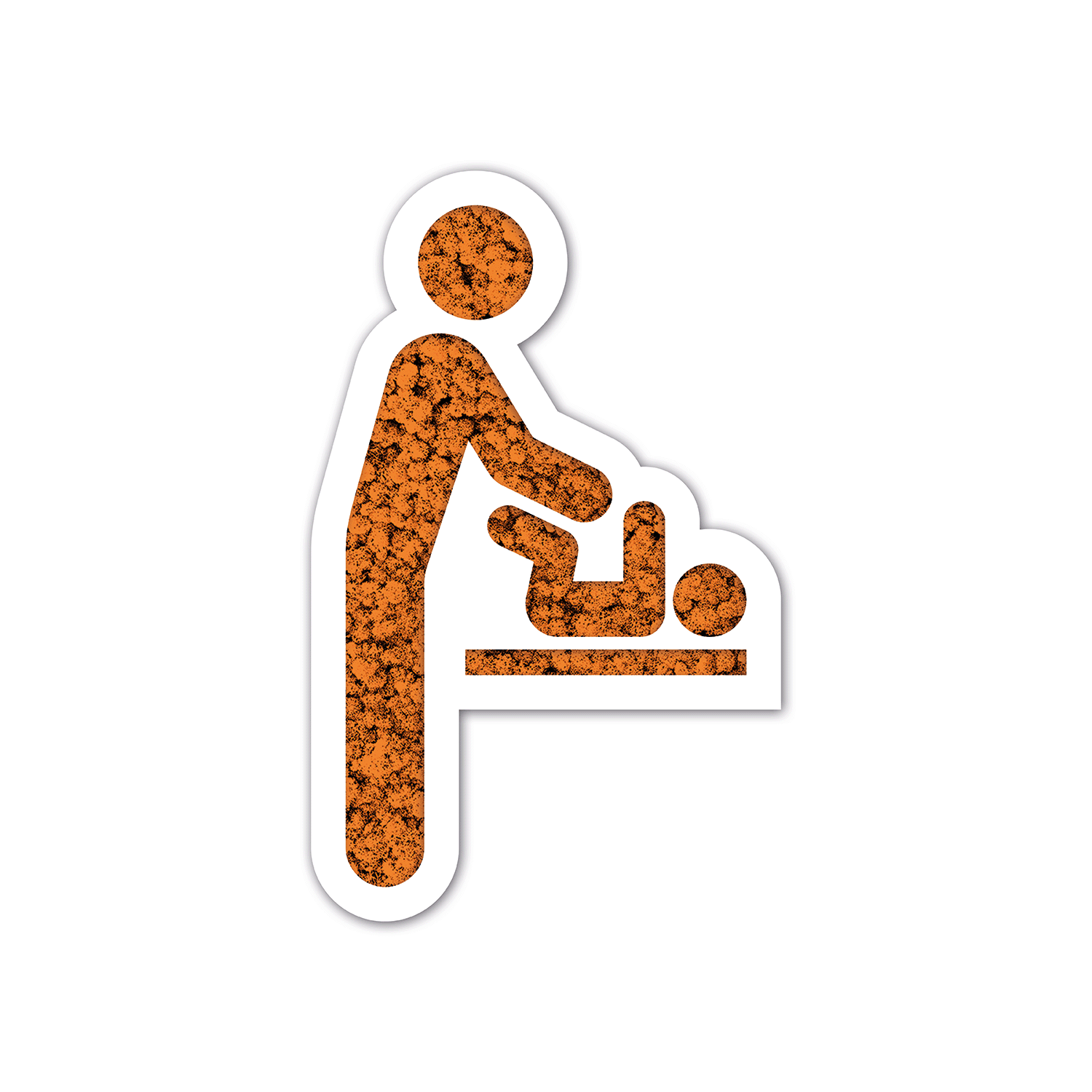 Moos WC-Schild Vater am Wickeltisch