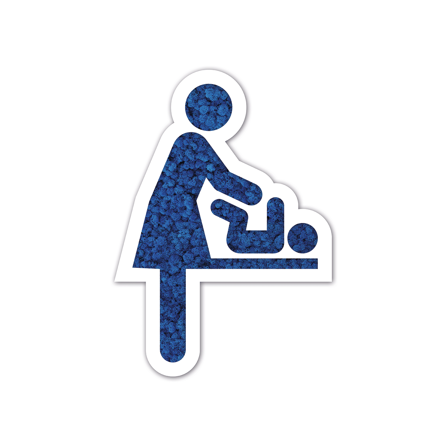 Moos WC-Schild Mutter am Wickeltisch