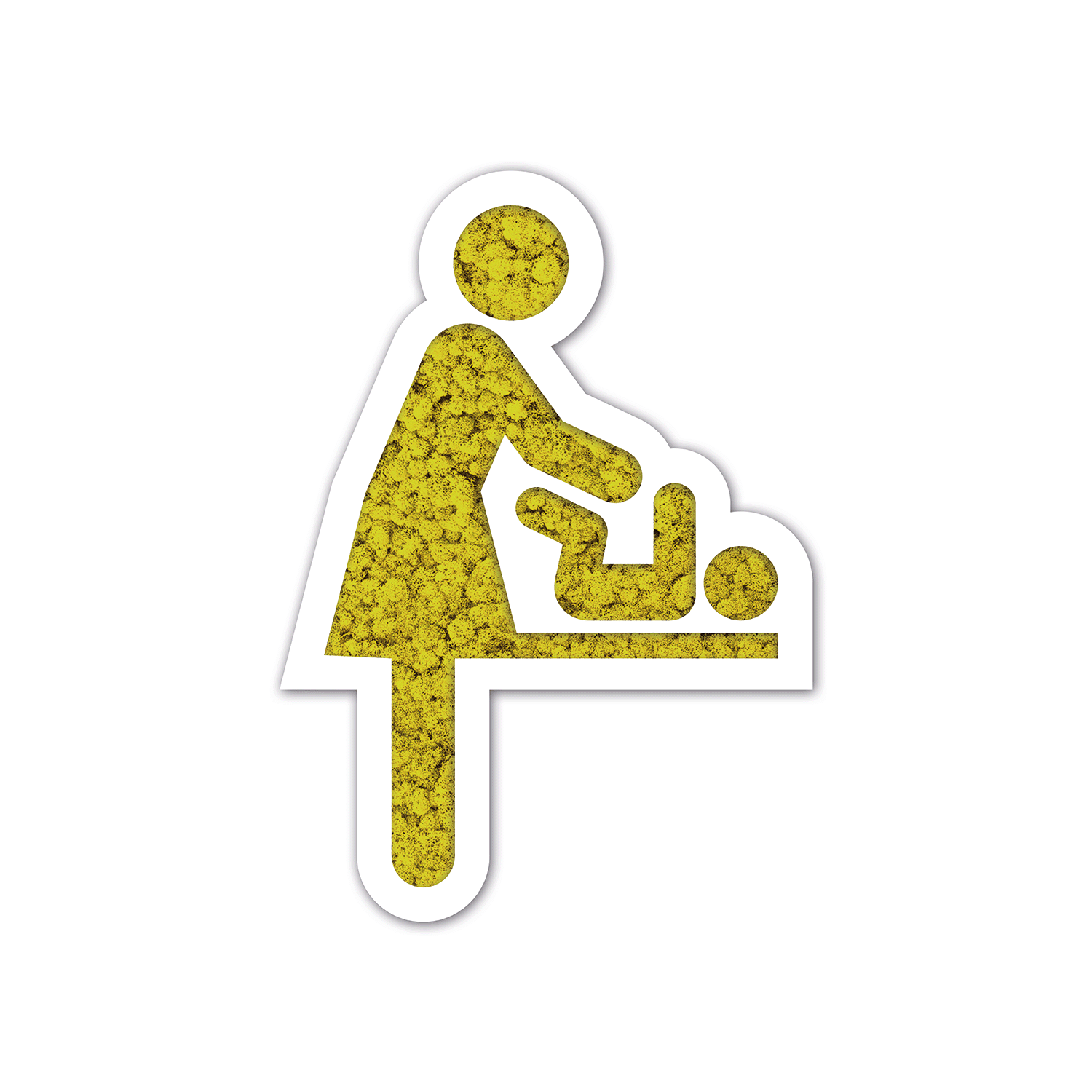 Moos WC-Schild Mutter am Wickeltisch