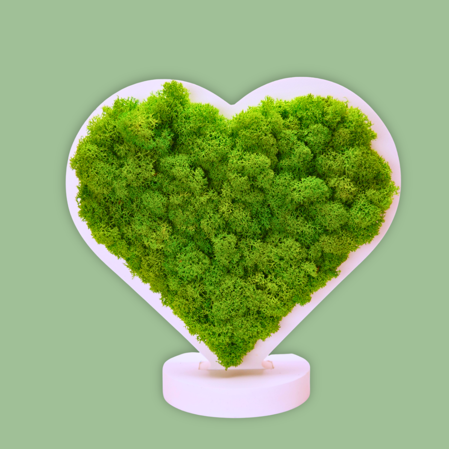 Moos Herz stehend