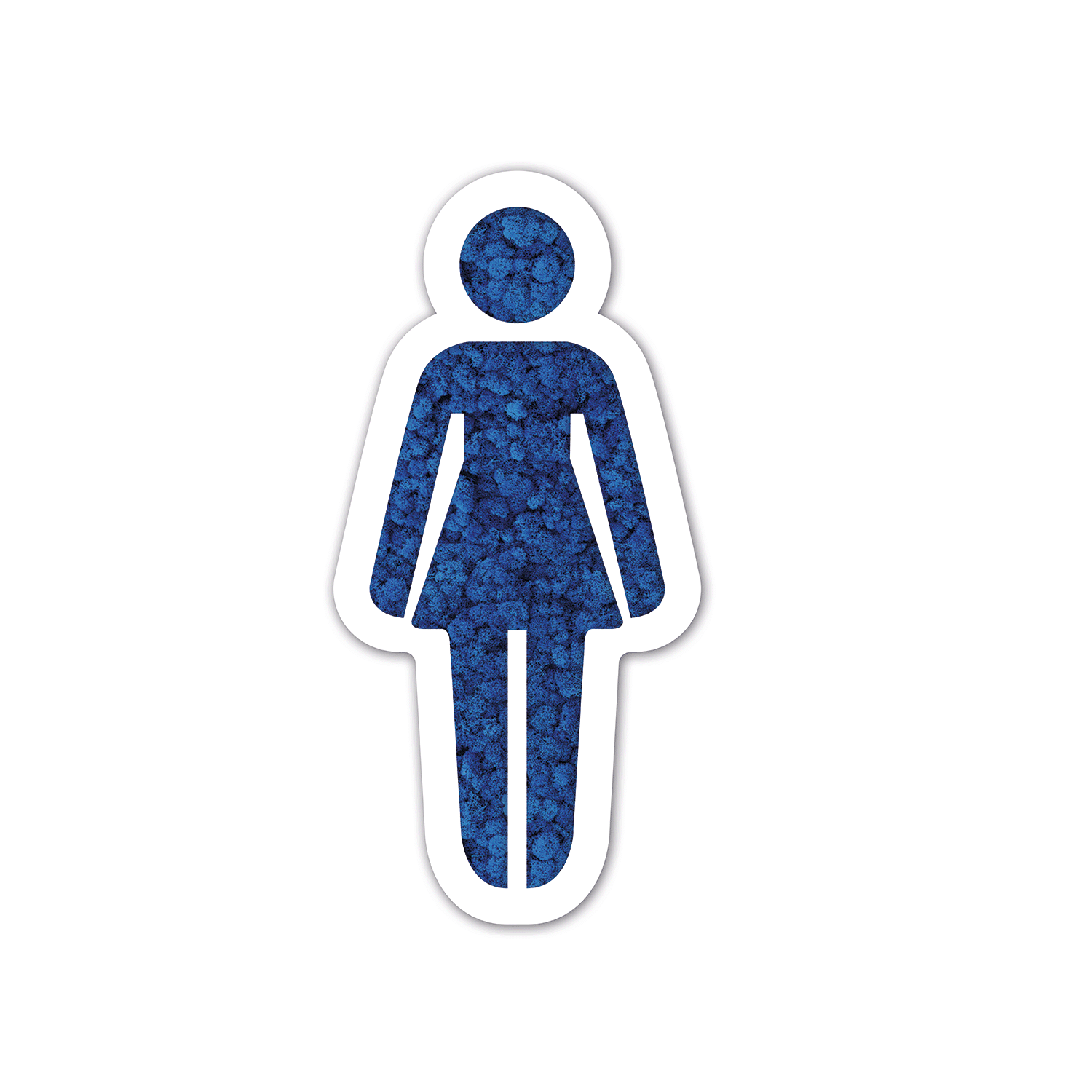 Moos WC-Schild Frau