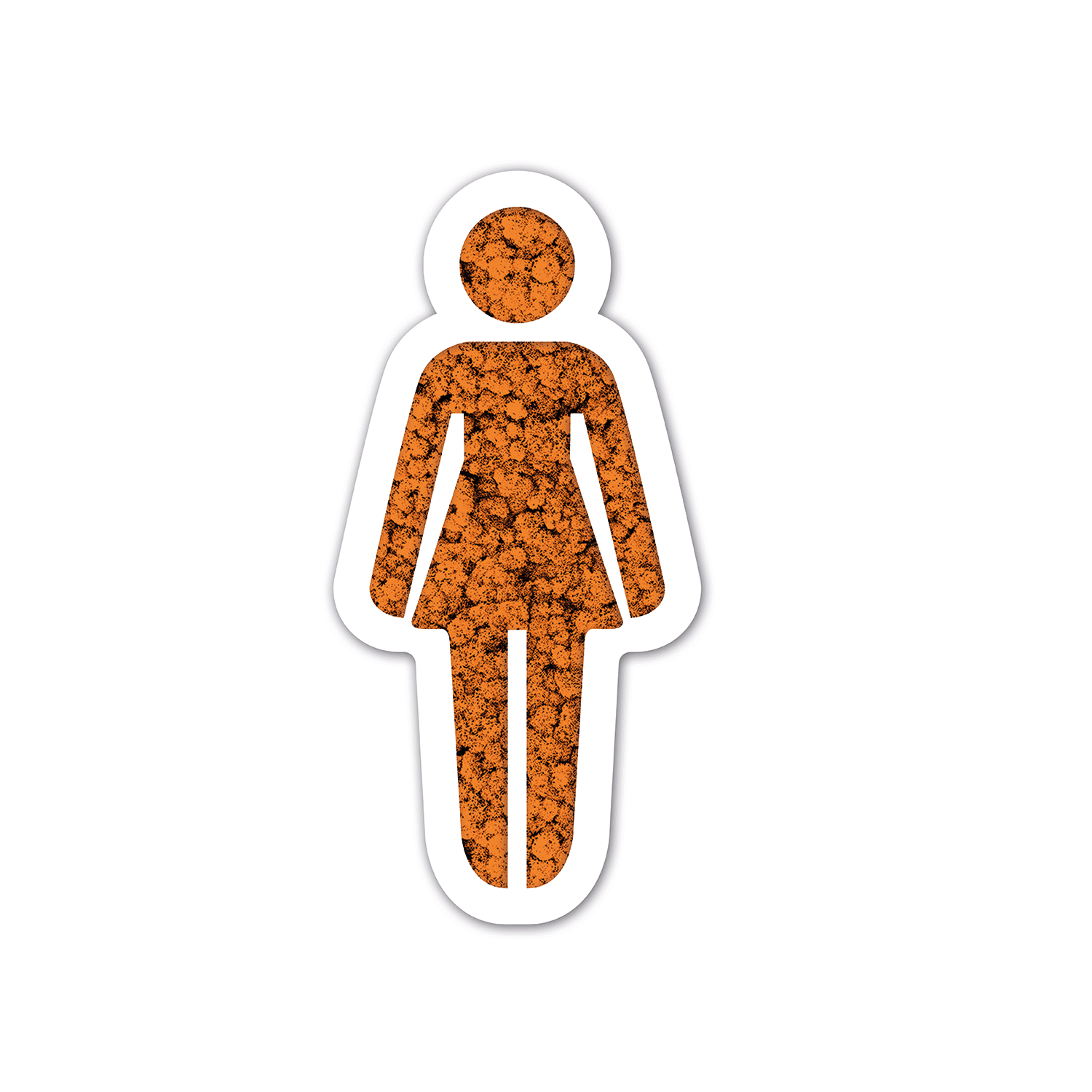 Moos WC-Schild Frau