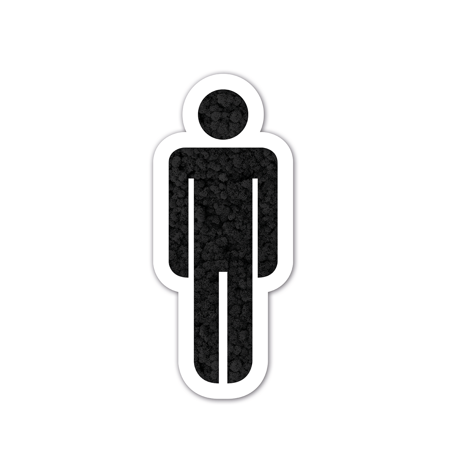 Moos WC-Schild Mann