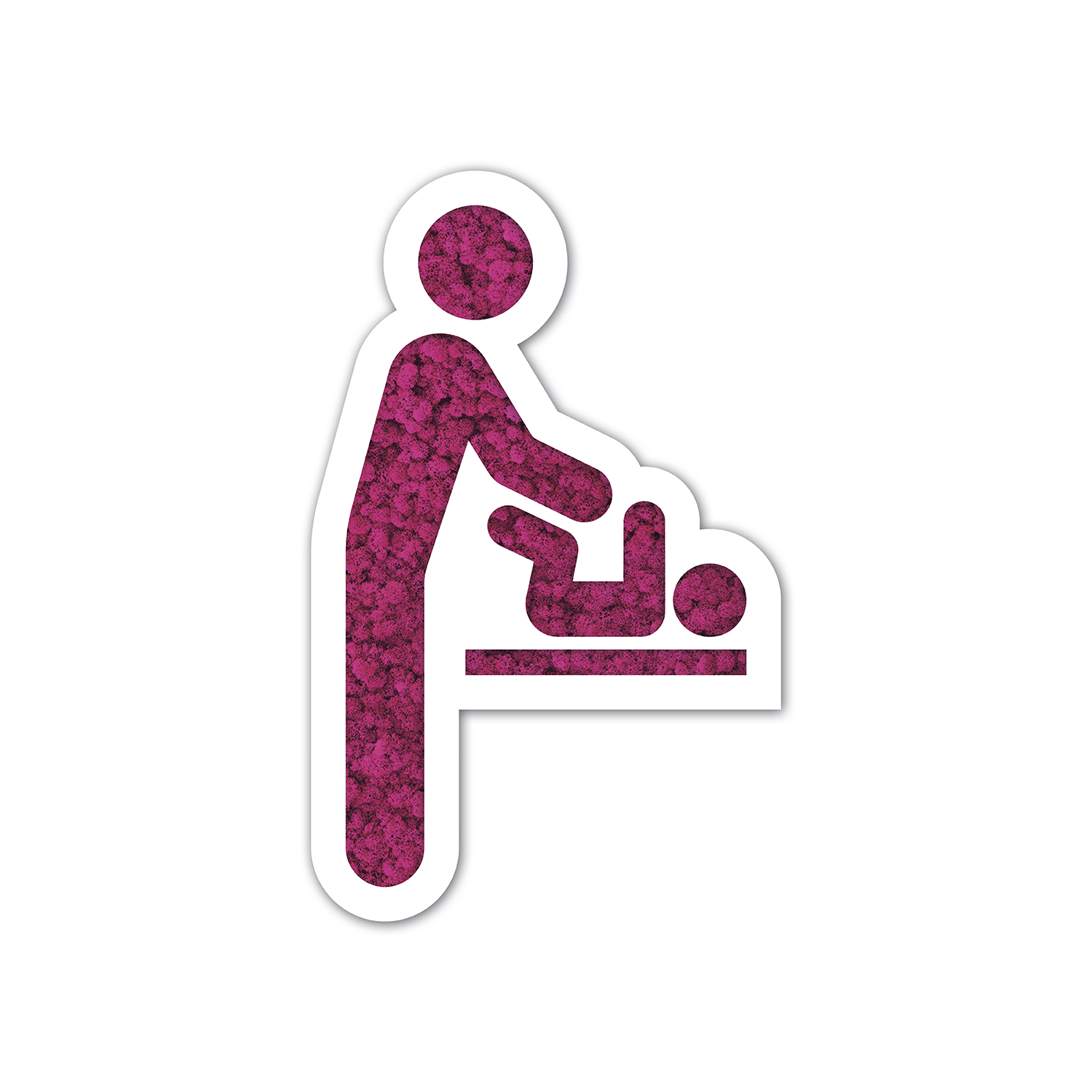 Moos WC-Schild Vater am Wickeltisch