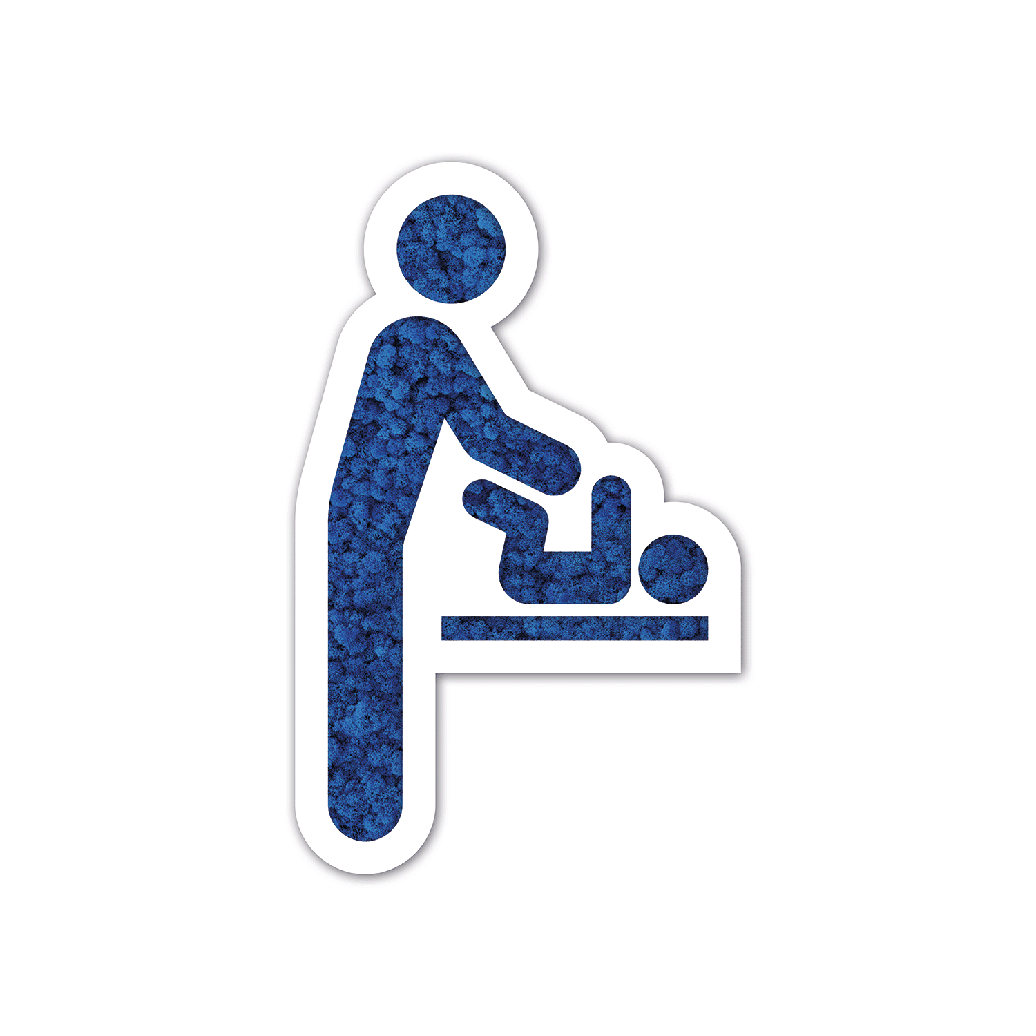 Moos WC-Schild Vater am Wickeltisch